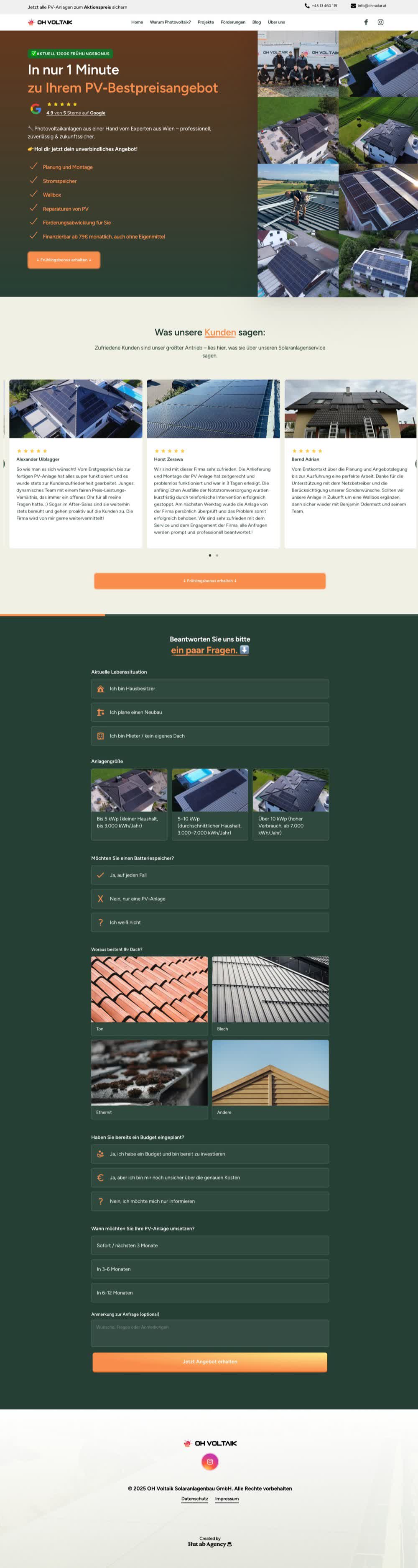 OH Voltaik GmbH, Website